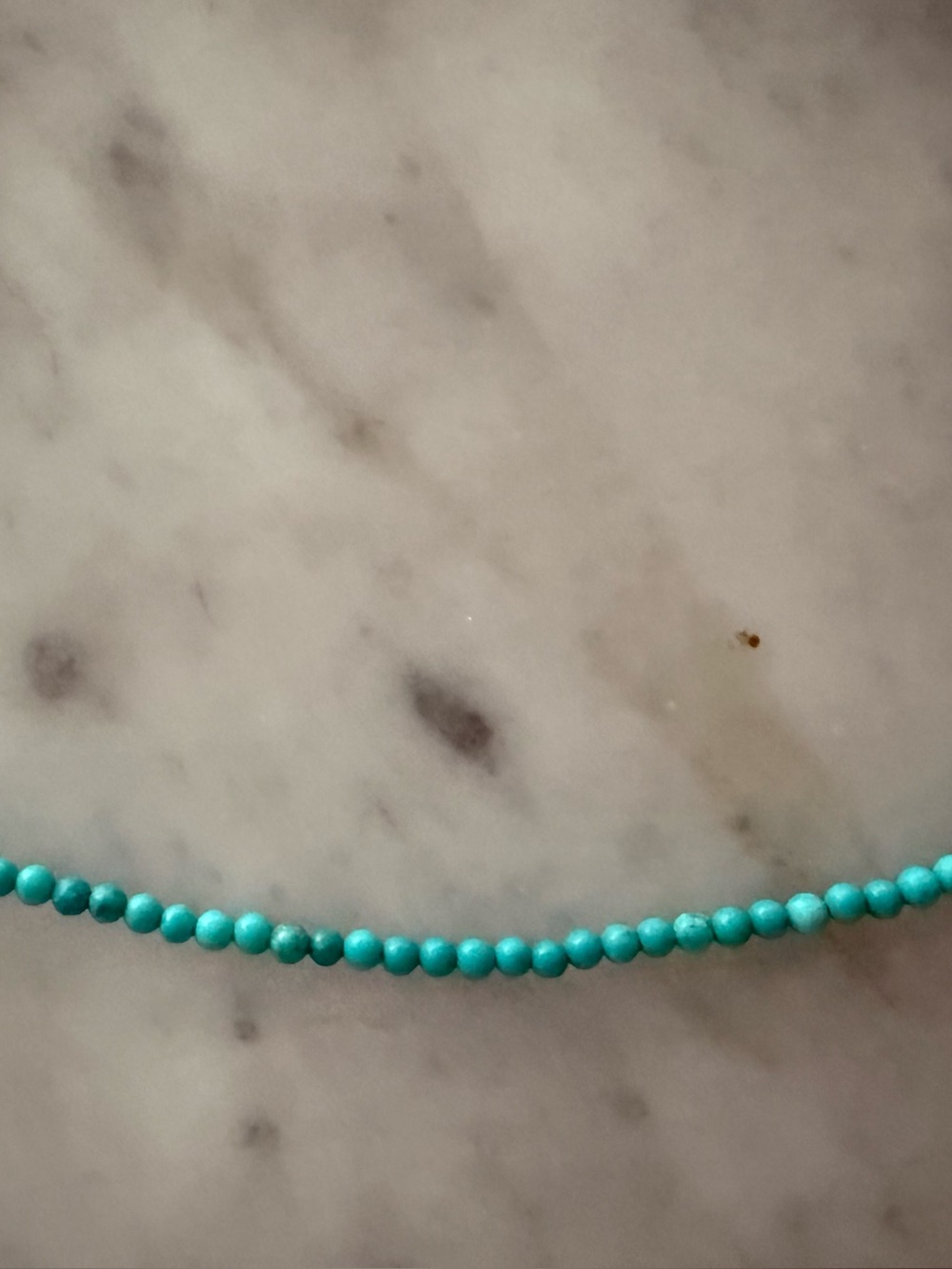 Delicate Turquoise Beaded Necklace - Women Jewelry - Picture 3 of 6